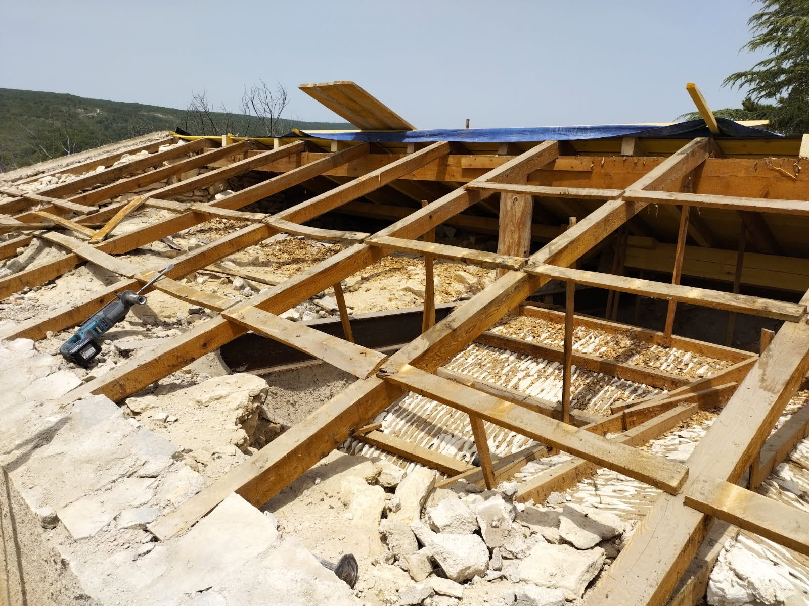Réfection complète de charpente - travaux de rénovation